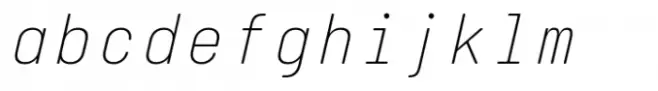 Italian Plate No1 Mono Std Thin Italic