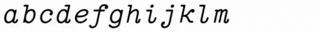 Italian Typewriter Unicode Italic