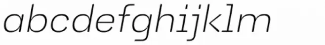Jagerlay Extra Light Italic
