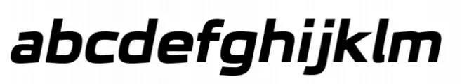 JH Oleph Black Expanded Italic