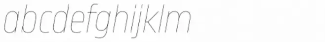 Karibu Condensed Hairline Italic