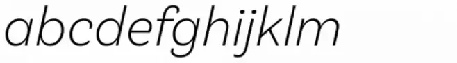 Klainy Light Italic