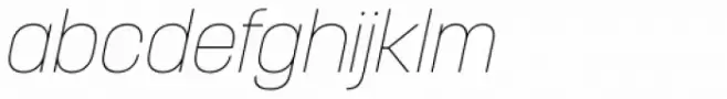 Korolev Rounded Thin Italic