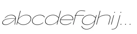 La Volicia Thin Italic