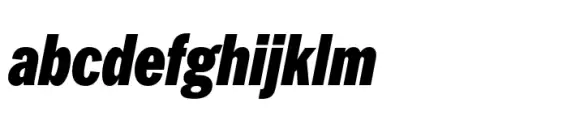 Latino Gothic Compressed Black Italic