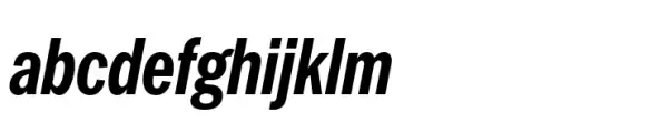 Latino Gothic Compressed Bold Italic