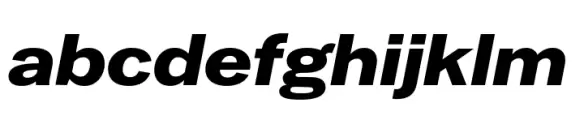 Latino Gothic Expanded ExtraBold Italic