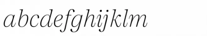 Madigan Text Thin Italic
