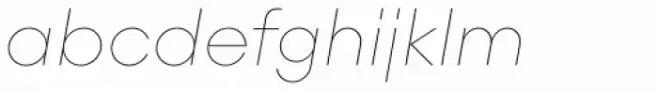 Majorant Ultra Thin Italic
