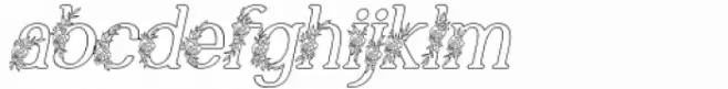 Marlyn Flo One Medium Outline Italic