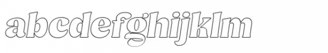 Minya Outline Italic