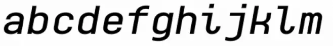Monospaceland Semi Bold Oblique