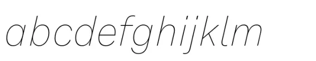 Monto Grotesk Thin Italic