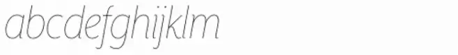 Mr Eaves XL Sans Nar Thin Italic