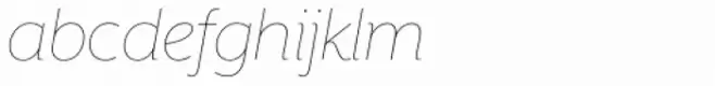 Mr Eaves XL Sans Thin Italic