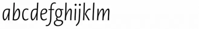 Novel Sans Condensed Pro ExtraLight Italic