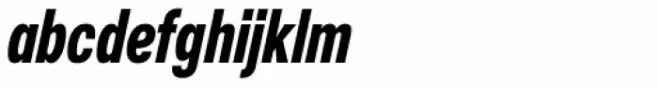 Nuber Next Black Compressed Italic