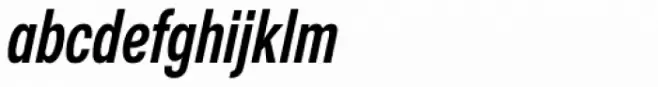 Nuber Next Heavy Compressed Italic