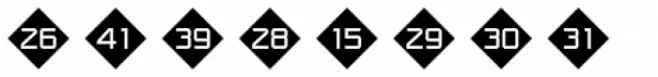 Numbers Style One-Diamond Negative