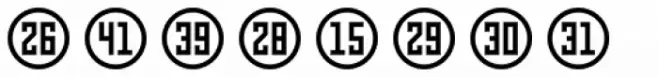 Numbers Style Three-Circle Positive