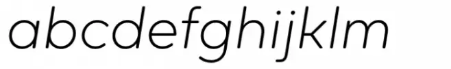 Oktah Round Thin Italic