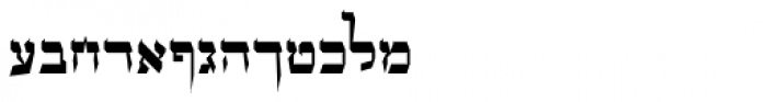 OL Hebrew Formal Script