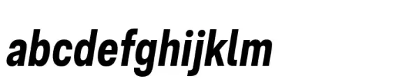 Ordina Compressed Bold Oblique