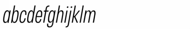 Otoiwo Grotesk Compressed Light Italic