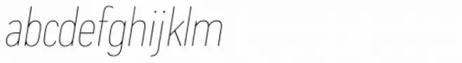 Praktika Round ExtraLight Condensed Italic