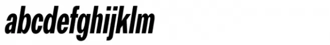 Premis Bold Condensed Italic