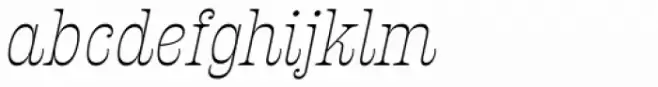 Presley Slab Extra Light Italic