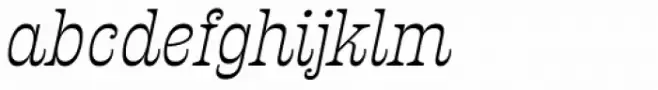 Presley Slab Light Italic