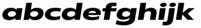 Radiate Sans Bold Expanded Italic