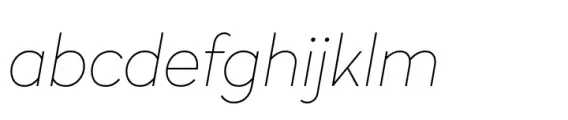 Radikal Ultra Thin Italic