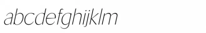 Segnieur Modern Extra Light Italic