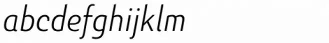 Senlot Sans Condensed Thin Italic
