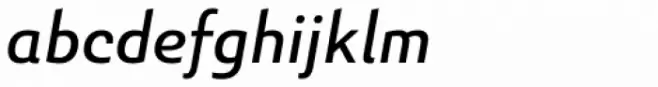 Senlot Sans Extended Medium Italic