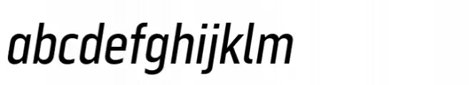 Serca Condensed Text Italic