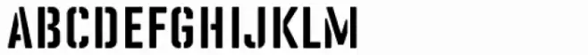 Solano Gothic MVB Stencil SC
