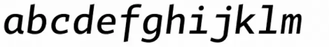 Tabac Mono Medium Italic