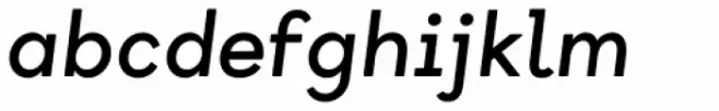 Tabela Soft Medium Italic
