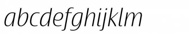 Terfens Gothic Condensed Light Italic