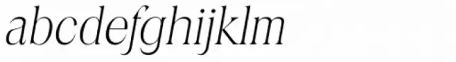 Toledo Serial ExtraLight Italic