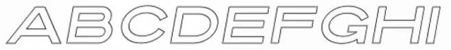 Ultra System Sans Line Two Italic