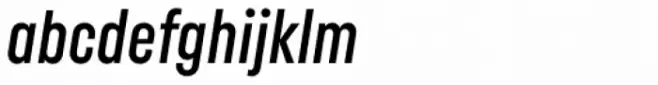 Uniform Pro Extra Condensed Medium Italic