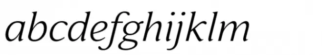 Varisse Soft Serif Book Italic