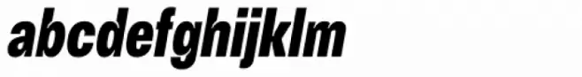Vinila Compressed Extra Bold Oblique