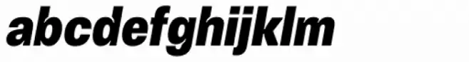 Vinila Condensed Extra Bold Oblique