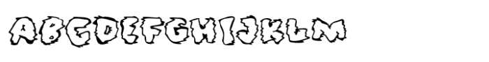 Wild Fat Font Outline Distorted