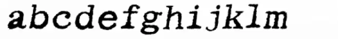 Writing Machine Bold Oblique